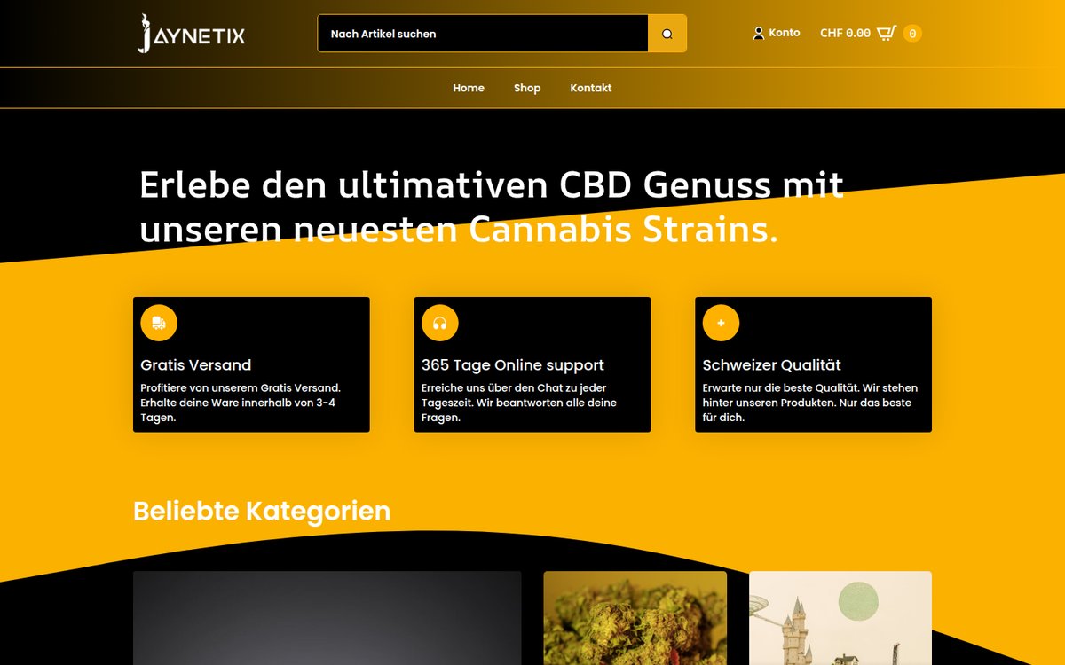 Jaynetix — premium brand and e-commerce